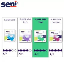 Scutece cu sistem inchis, Super Seni Trio, L, 10 buc - imagine 4