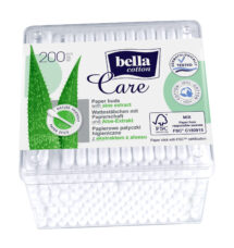 Betisoare din hartie cu Aloe, Bella Cotton, cutie 200