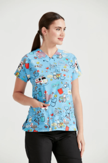 Bluza medic, cu elastan, M