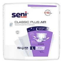 Scutece cu sistem inchis, Seni Classic Plus Air, L, 10 buc