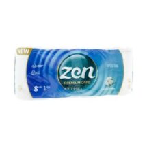 Hartie igienica Zen, Relaxing White, 8 role, 3 str