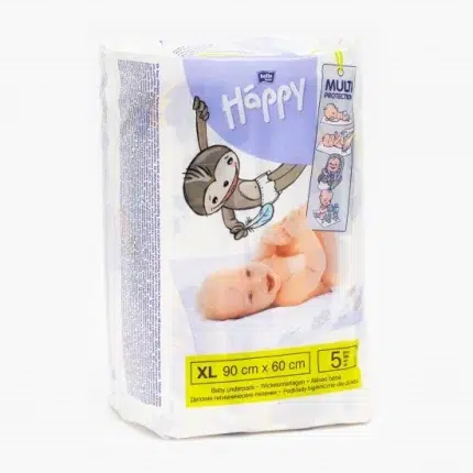 Aleze igienice absorbante, Happy, 90x60, 5 buc