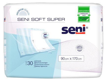 Aleze igienice cu aripioare, Seni Soft Super, 90x170 cm, 30 buc