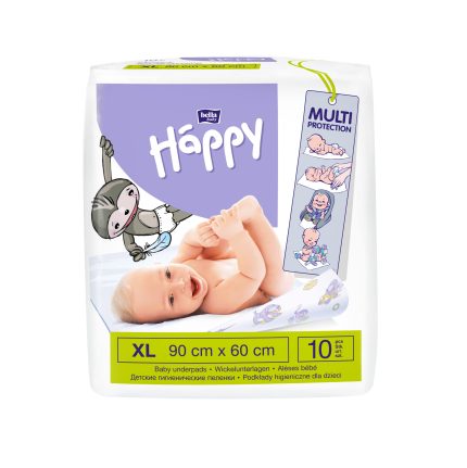 Aleze igienice absorbante, Happy, 90x60, 10 buc