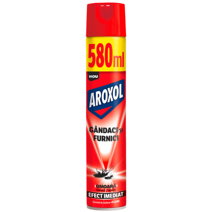 Aroxol Spray Impotriva Gandacilor si Furnicilor - 580 ml