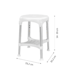 Scaun de Baie Ergonomic RINGAS, Înălțime Reglabilă, Max. 170 kg Kid-Man - imagine 2