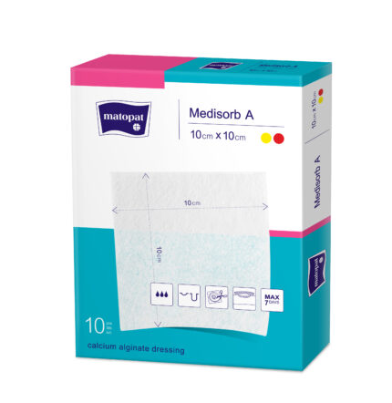 Medisorb A 10x10 cm – Pansament Alginat de Calciu (10 buc)